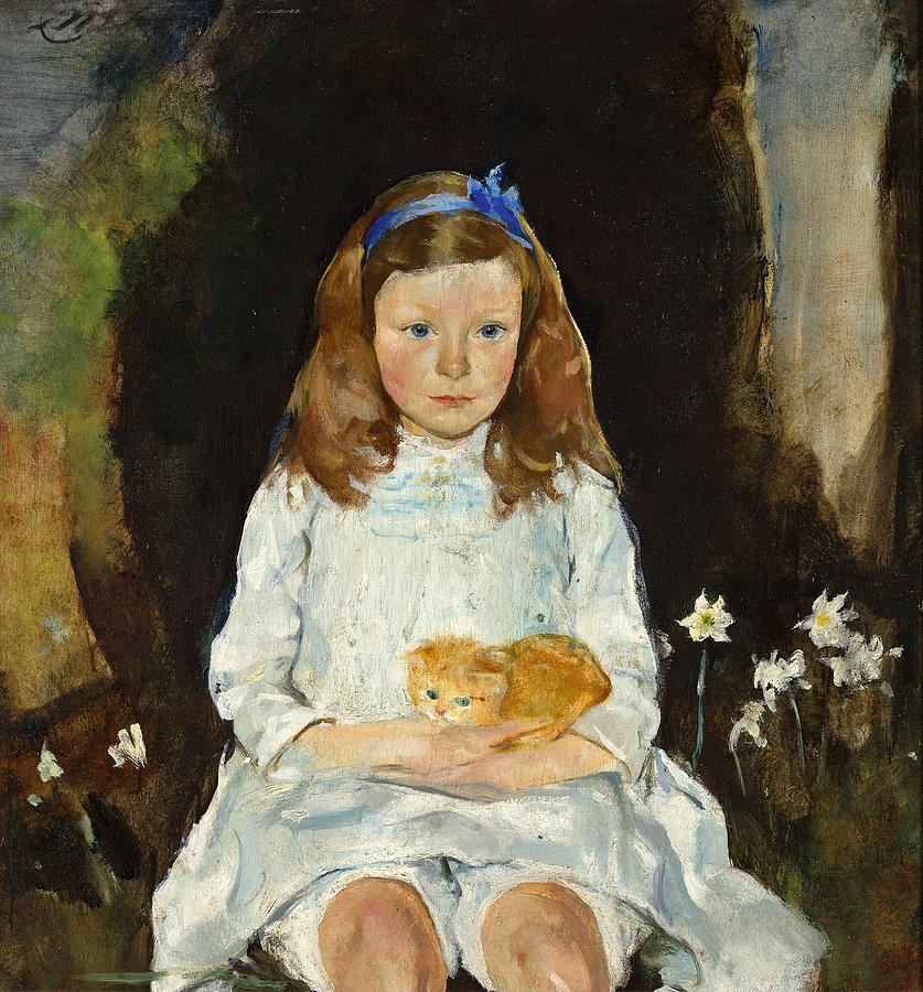 Charles Webster Hawthorne Painting - Little Dora by Charles Webster Hawthorne