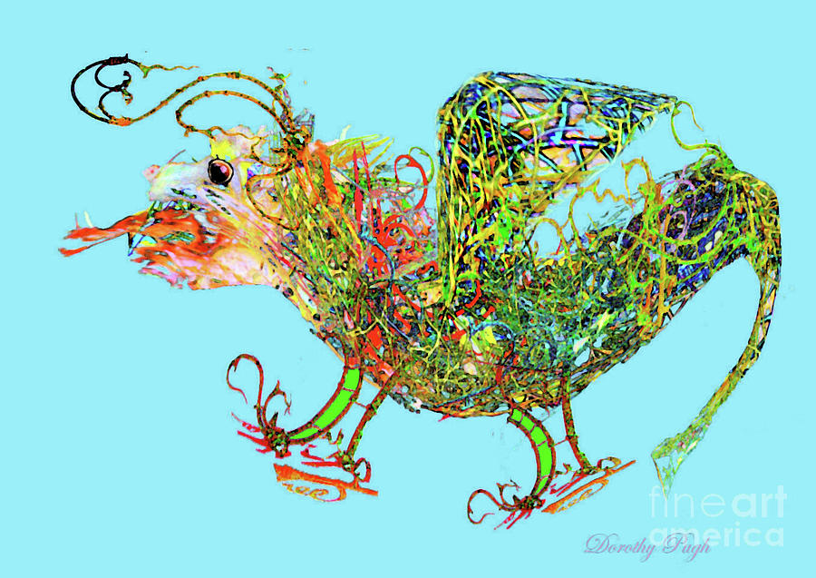 Little Dragon Digital Art by Dorothy Pugh