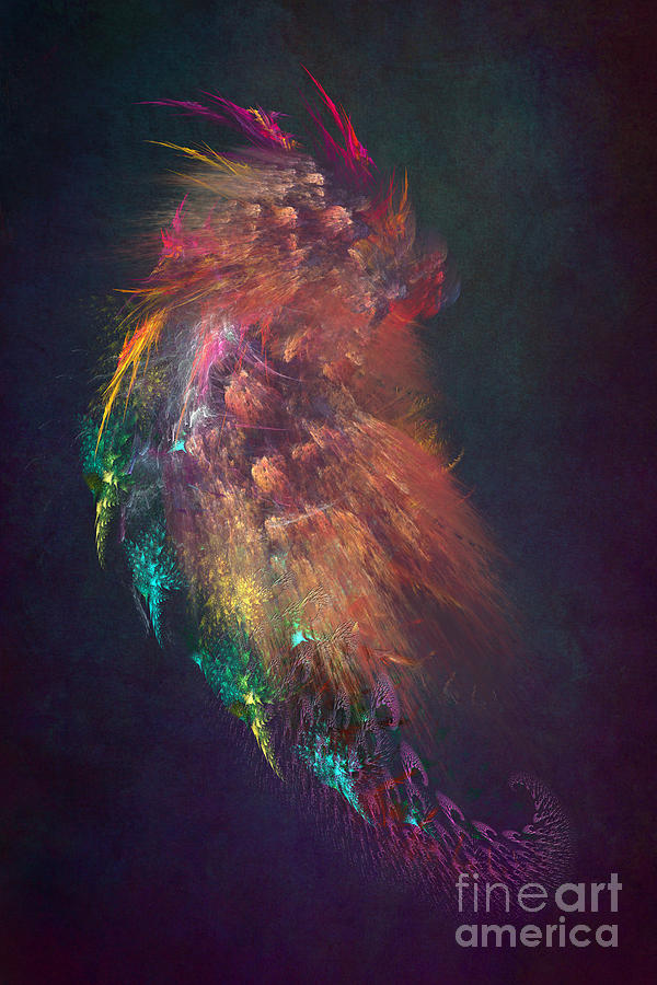 Little Dragon fractal art Digital Art by Justyna Jaszke JBJart