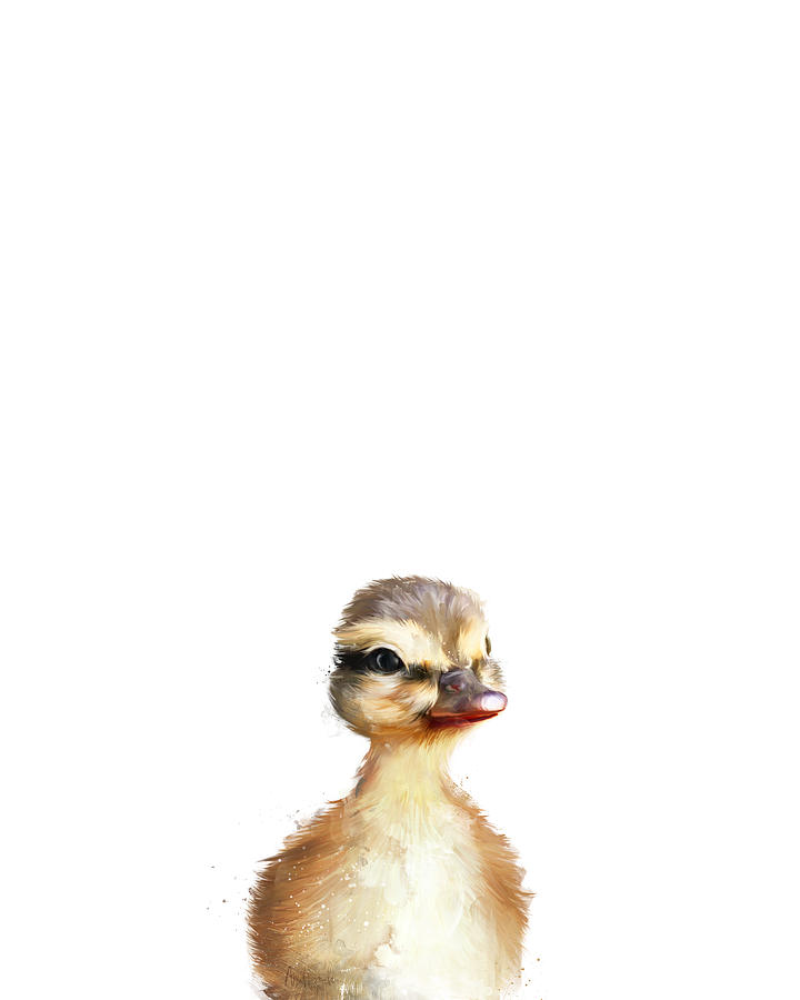 Duck Painting - Little Duck by Amy Hamilton