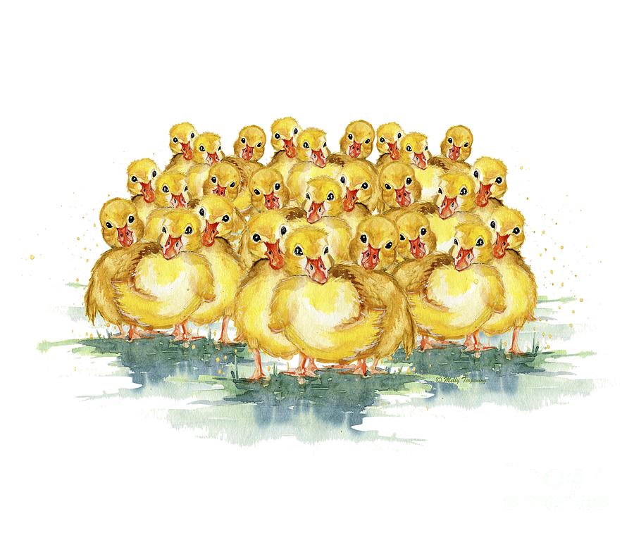 Little Duck Family Painting by Melly Terpening