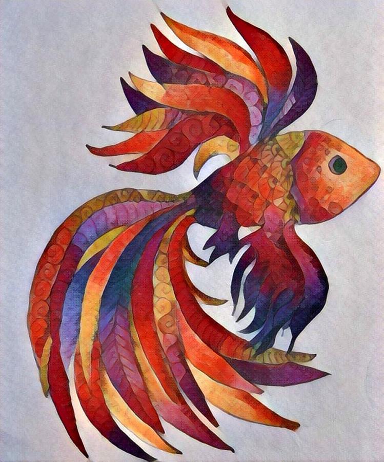 Little fish Digital Art by Megan Walsh