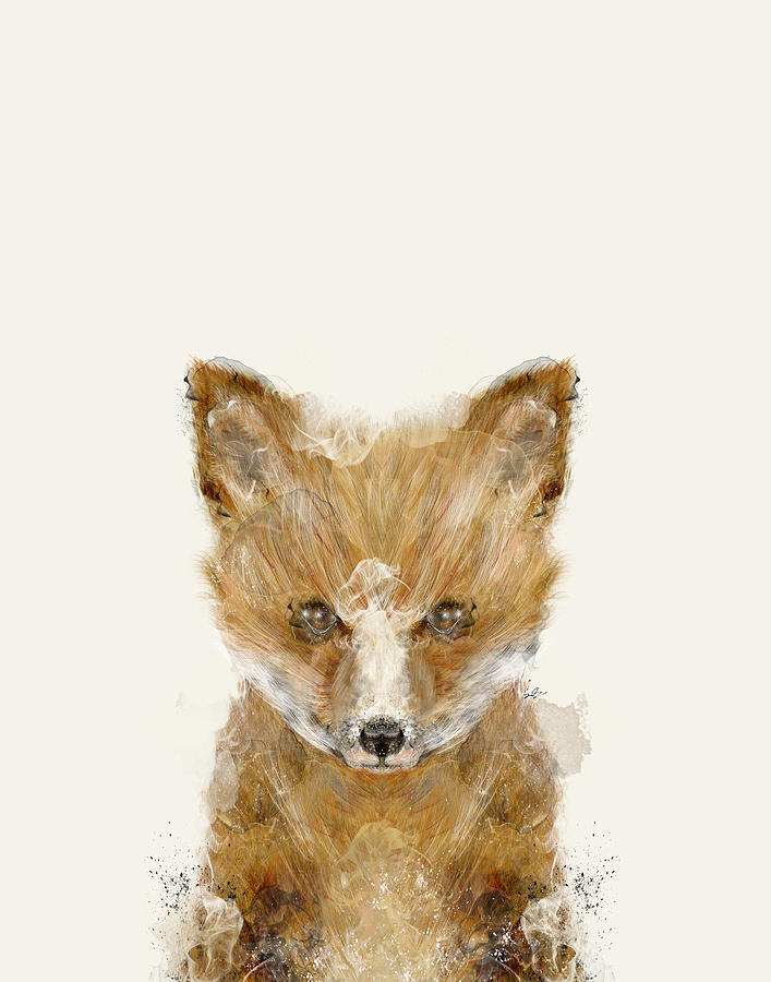 Little Fox Cub Painting by Bri Buckley