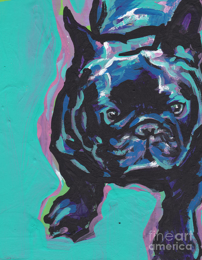 French Bulldog Painting - Little French Bully by Lea S