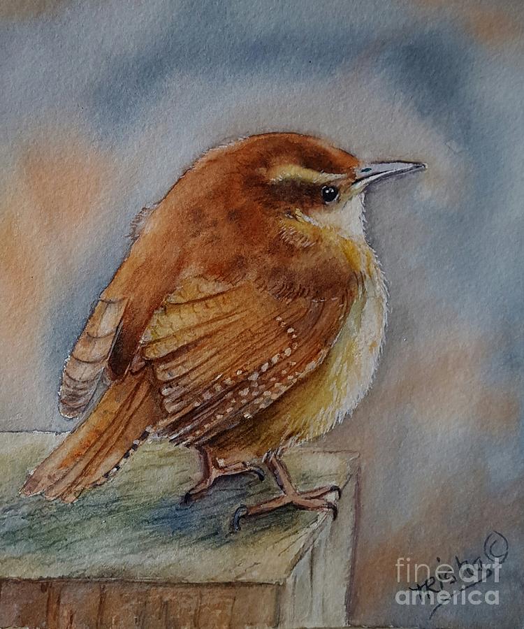 Nature Painting - Little friend by Patricia Pushaw