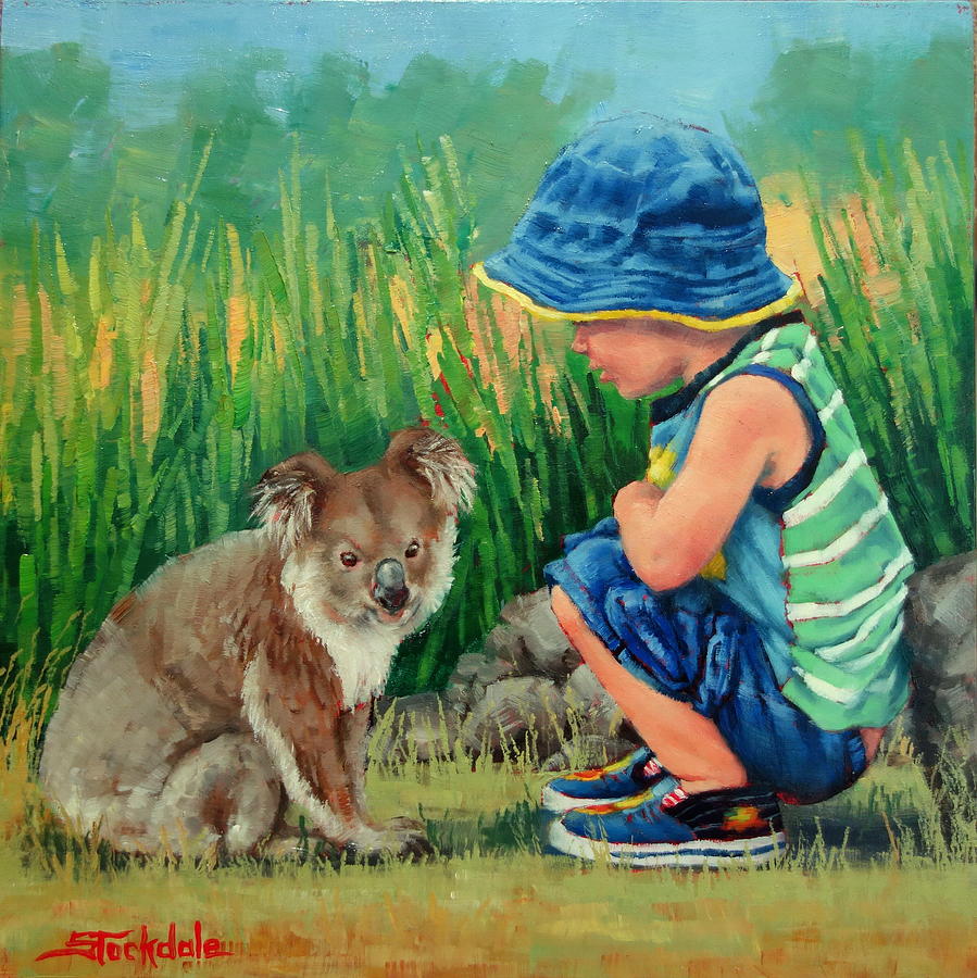 Little Friends Painting by Margaret Stockdale