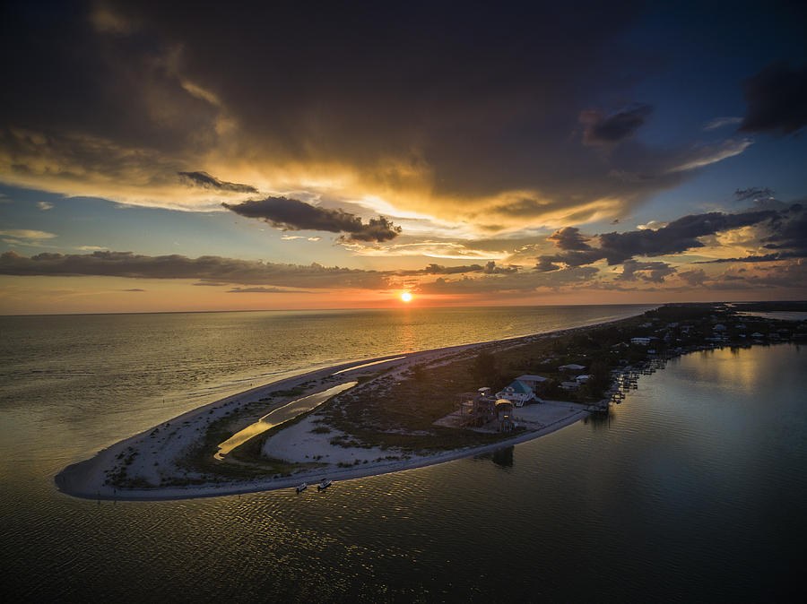 Little Gasparilla Island Point Sunset Photograph by Nick  Shirghio