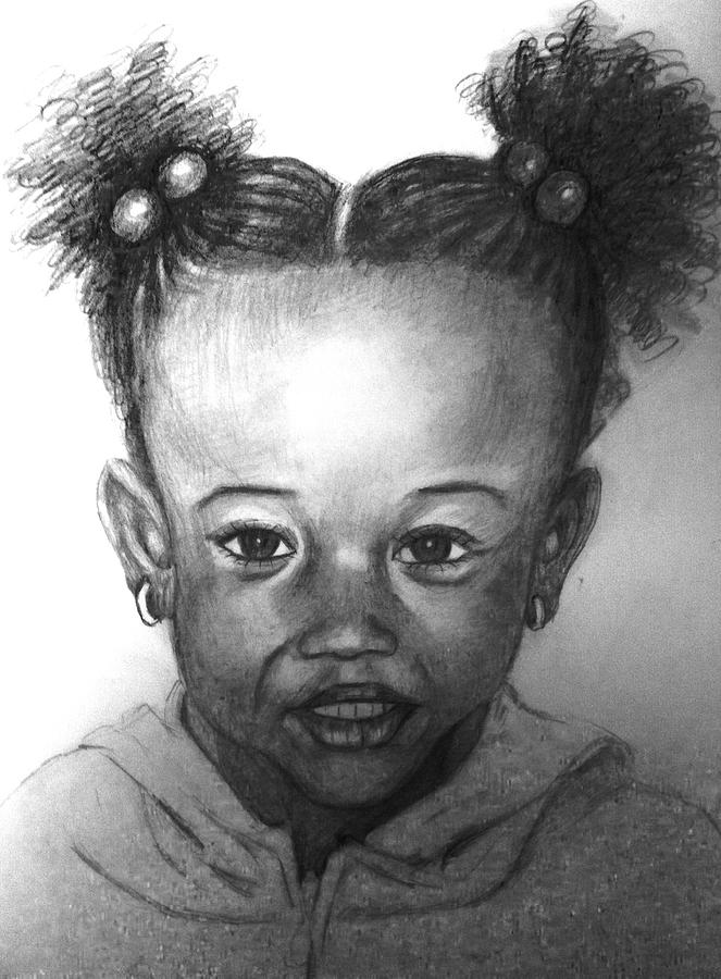 drawing of a little girl