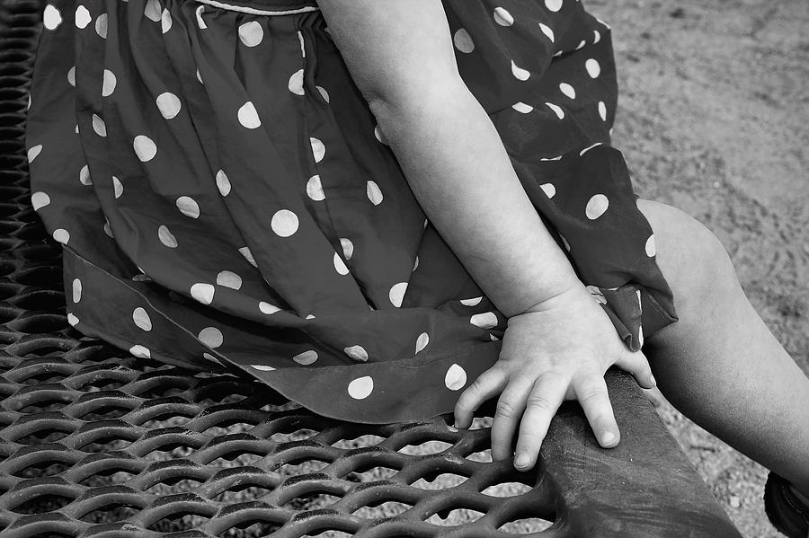 Little Girl Hand Polka Dot Dress Photograph by Tracie Schiebel