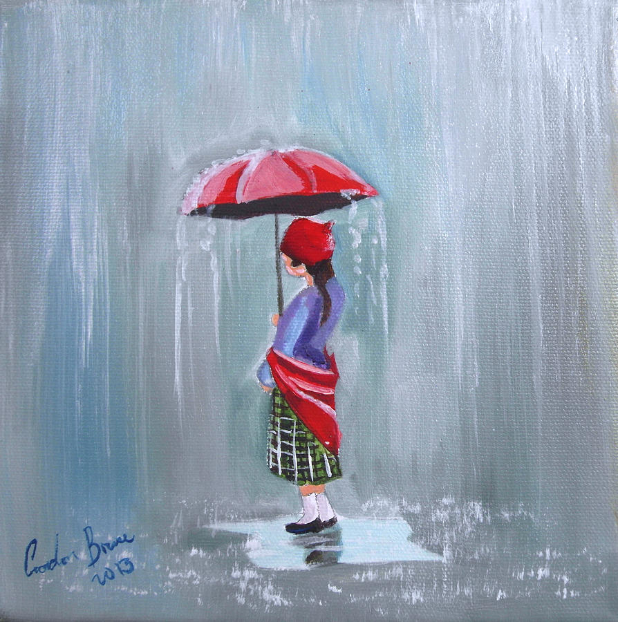 Little Girl In The Rain