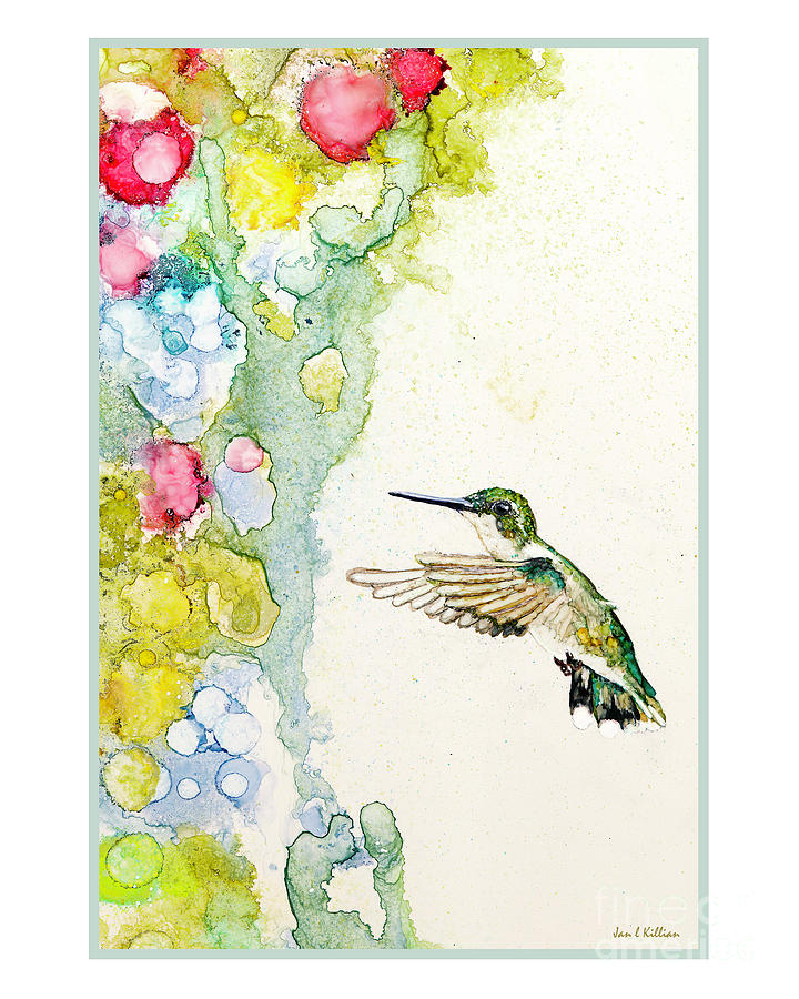 Hummingbird Painting - Little Girl by Jan Killian
