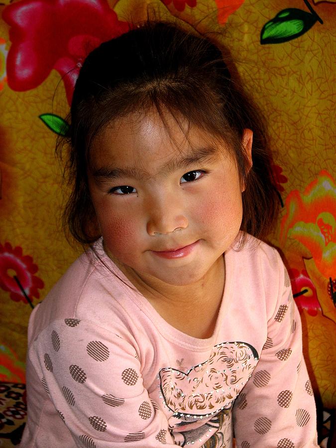 Little Girl of the Gobi Photograph by Diane Height