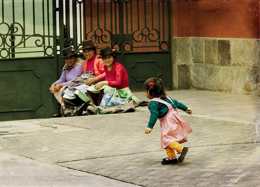 Little Girl on the Streets of Lima, Peru Photograph by Kathryn McBride