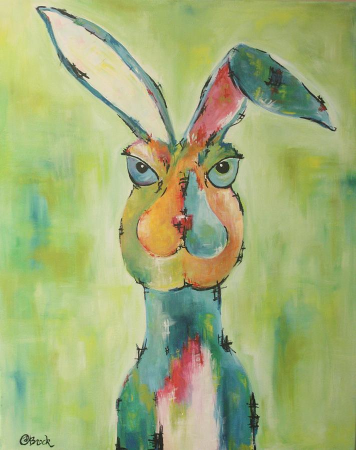 Abstract Painting - Little Hare by Amy Brock