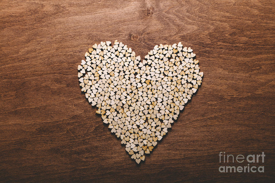 Little hearts in one big heart. Photograph by Michal Bednarek