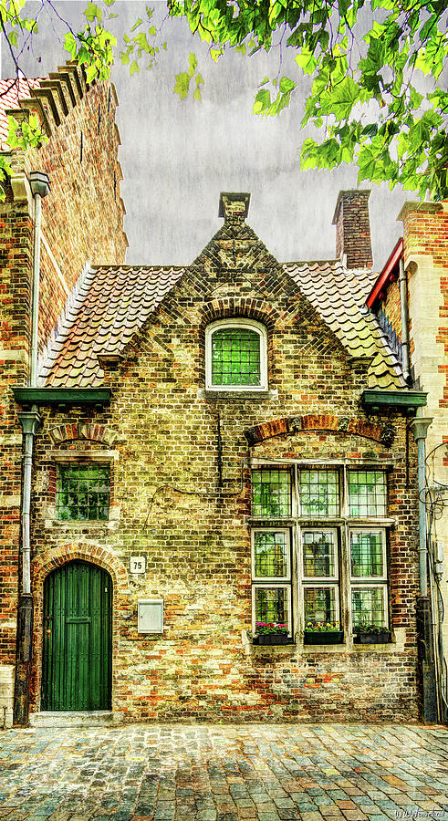 Little House in Bruges - Vintage Photograph by Weston Westmoreland