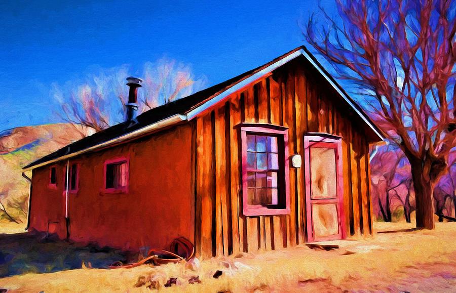 Rural Scene Painting - Little House In Lincoln by Jim Buchanan