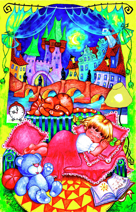 Castle Painting - Little Katya by Inga Konstantinidou