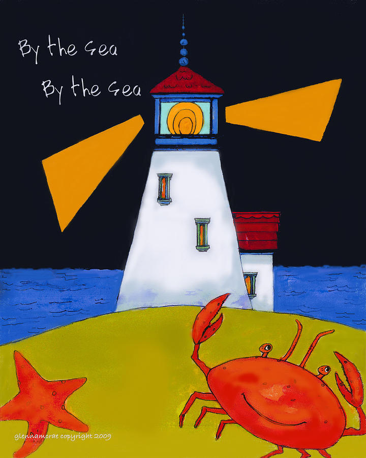 Chicago Painting - Little Lighthouse By The Sea by Glenna McRae