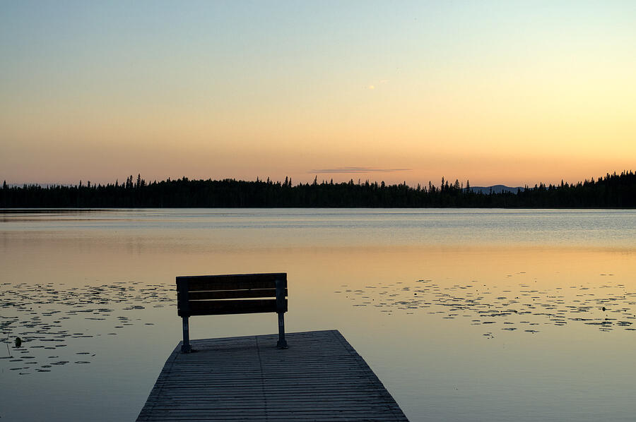 Little Lost Lake - Midnight Sun - Solstice Photograph by Cathy Mahnke