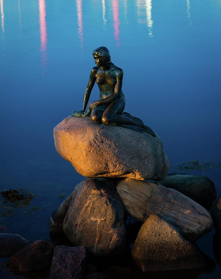 Little Mermaid in the Evening Photograph by William Dickman