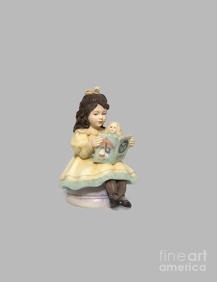 Figurine Photograph - Little Miss Muffet Cutout by Linda Phelps