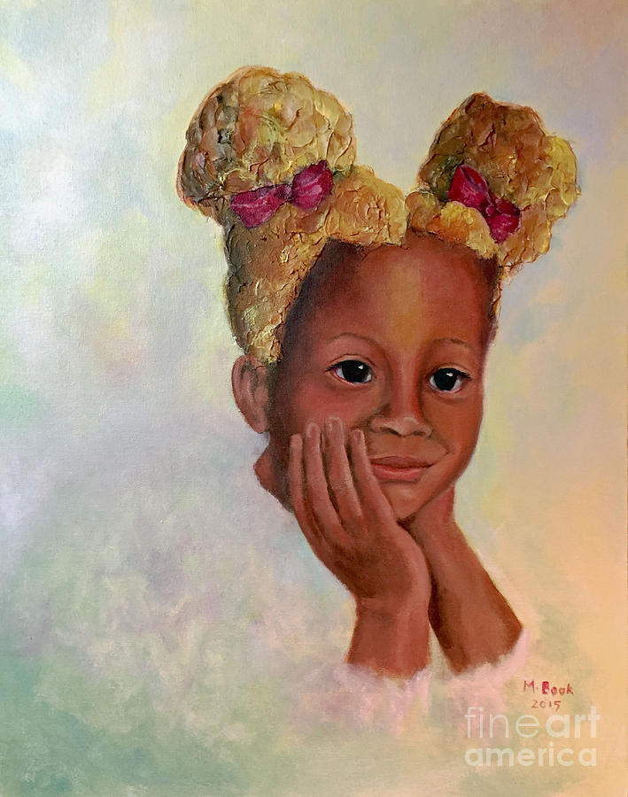 Little Miss Sunshine-Women of Color Series Painting by Marlene Book
