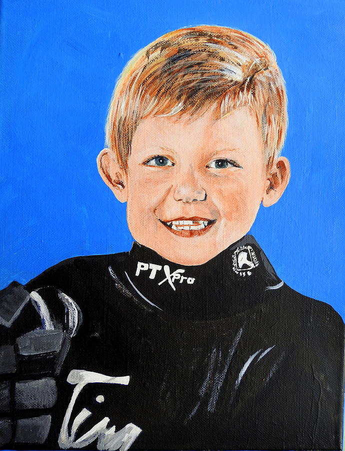 Little Mister G Painting by Betty-Anne McDonald
