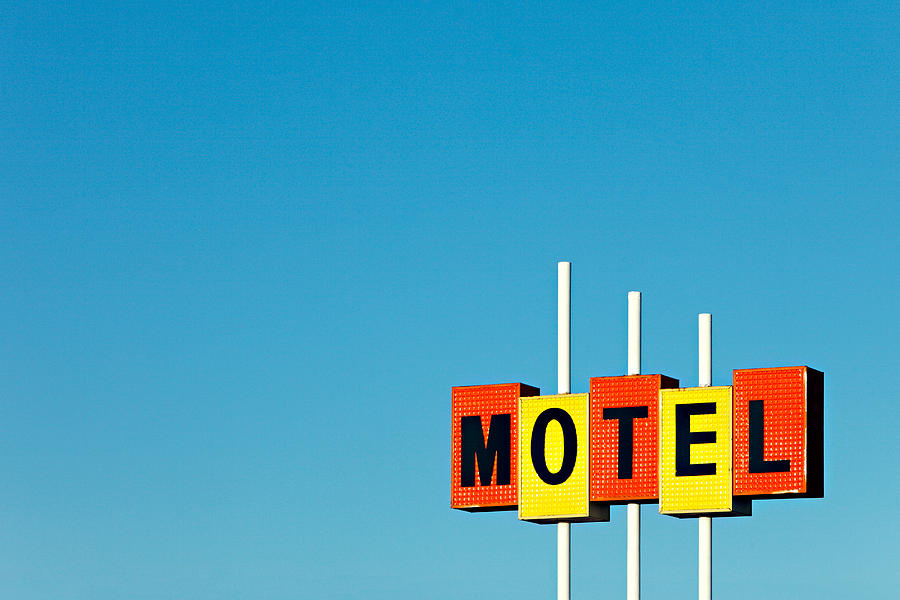 Vintage Photograph - Little Motel Sign by Todd Klassy