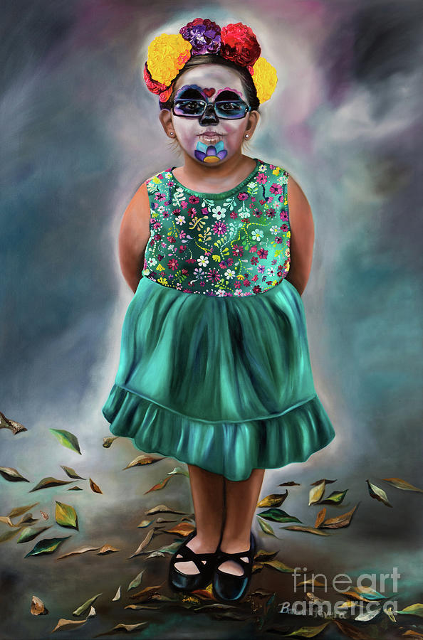 little Ms sunshine Painting by Barbara Rivera