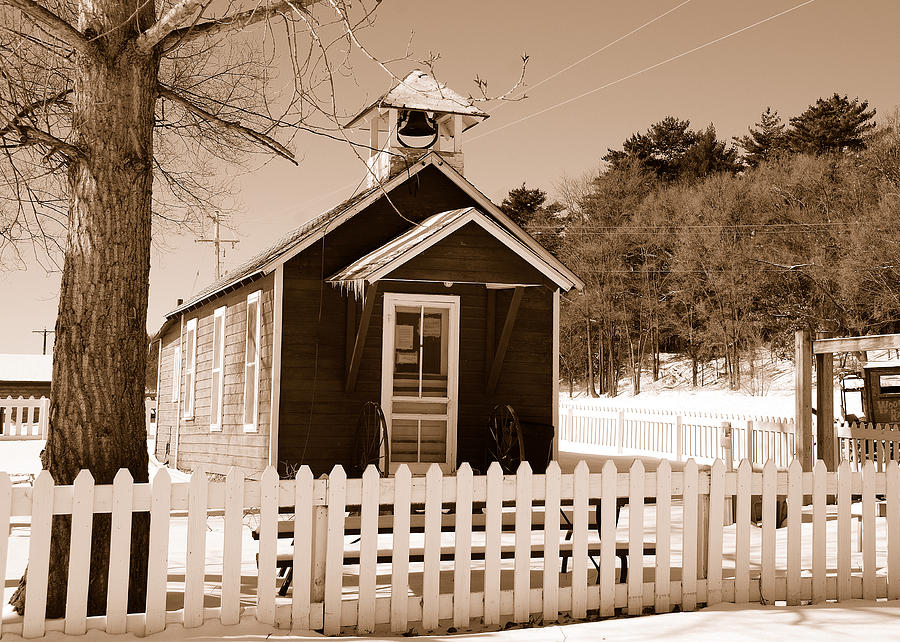 LITTLE OLD SCHOOLHOUSE No. 3199 Photograph by Janice Adomeit