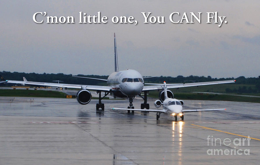 Little One You CAN Fly Motivational POSTER Print Photograph by Marcus Dagan