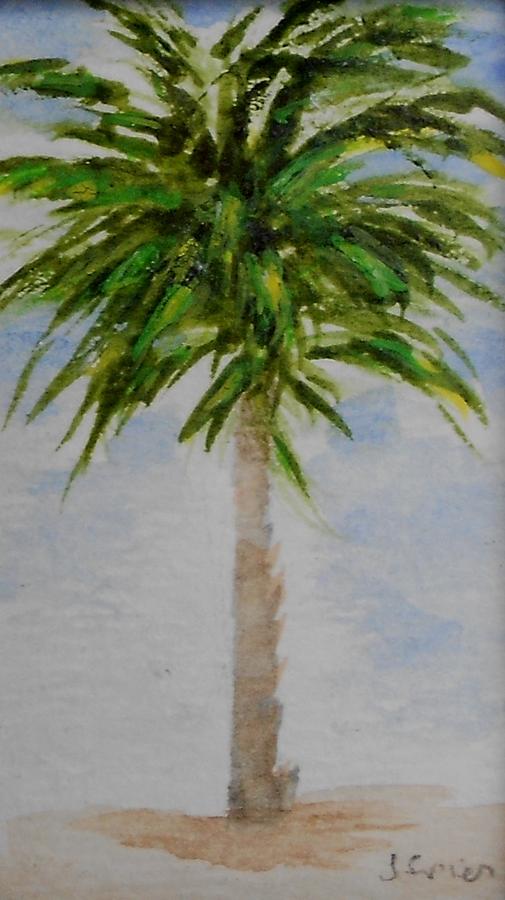 Little Palm Tree Painting by Jamie Frier