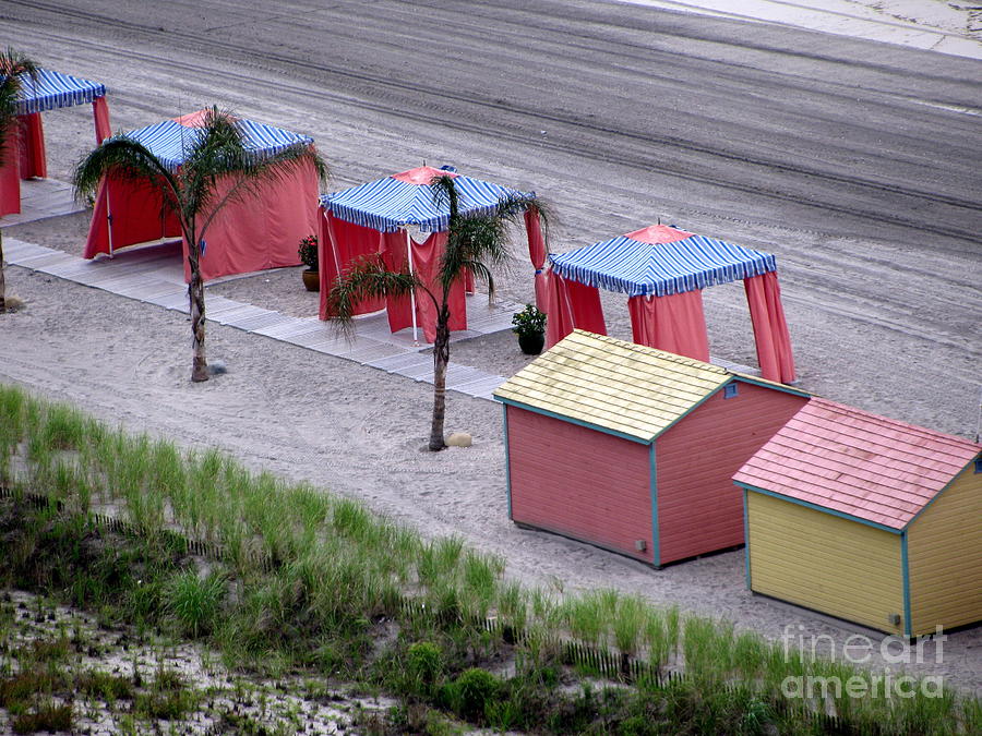 Little Pink Cabanas Photograph by Colleen Kammerer