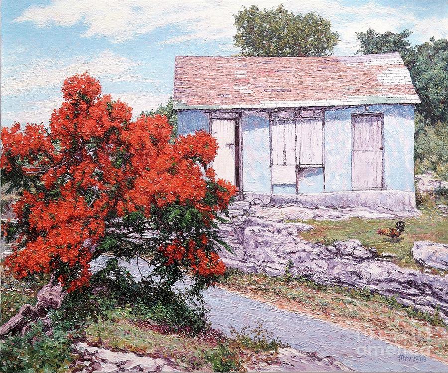 Little Poinciana Painting by Eddie Minnis