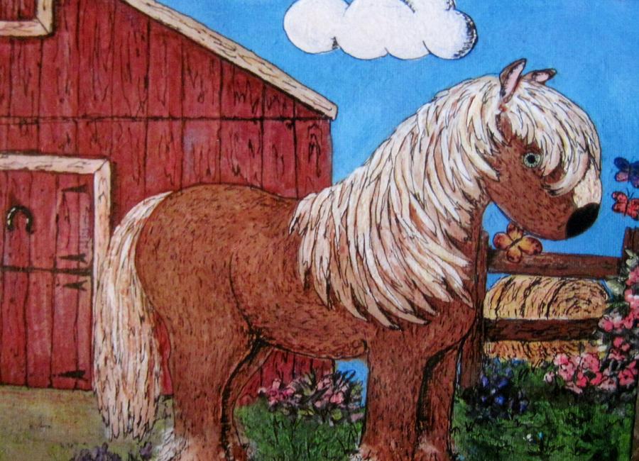 Little pony Painting by Megan Walsh