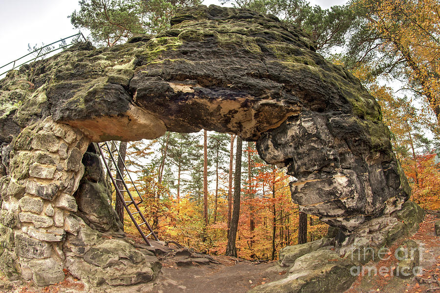 Little Pravcice Gate - famous natural sandstone arch Photograph by Michal Boubin