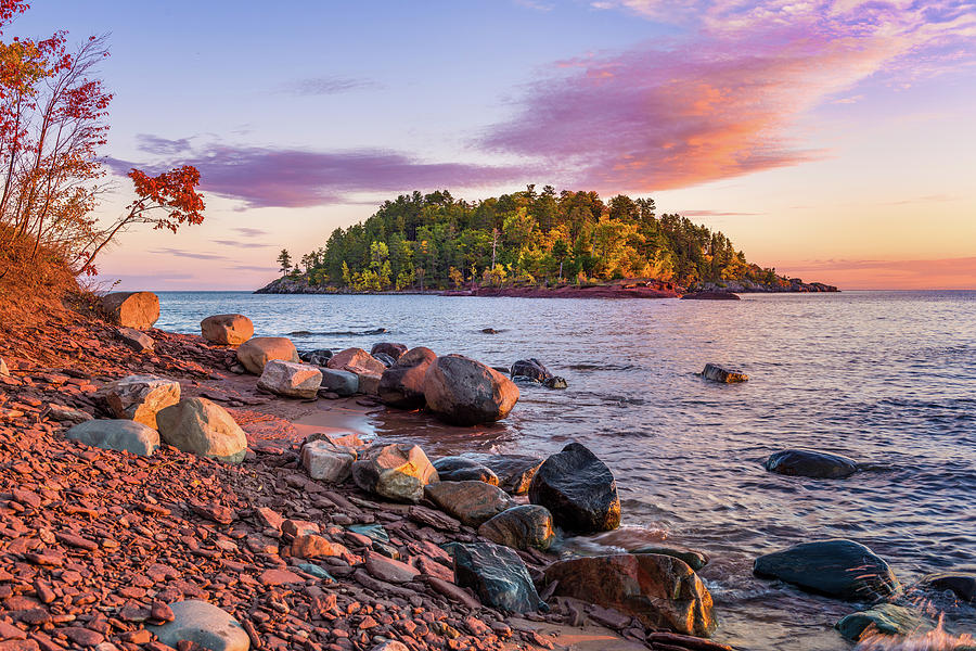 Little Presque Isle Sunrise Photograph by Tim Trombley - Fine Art America