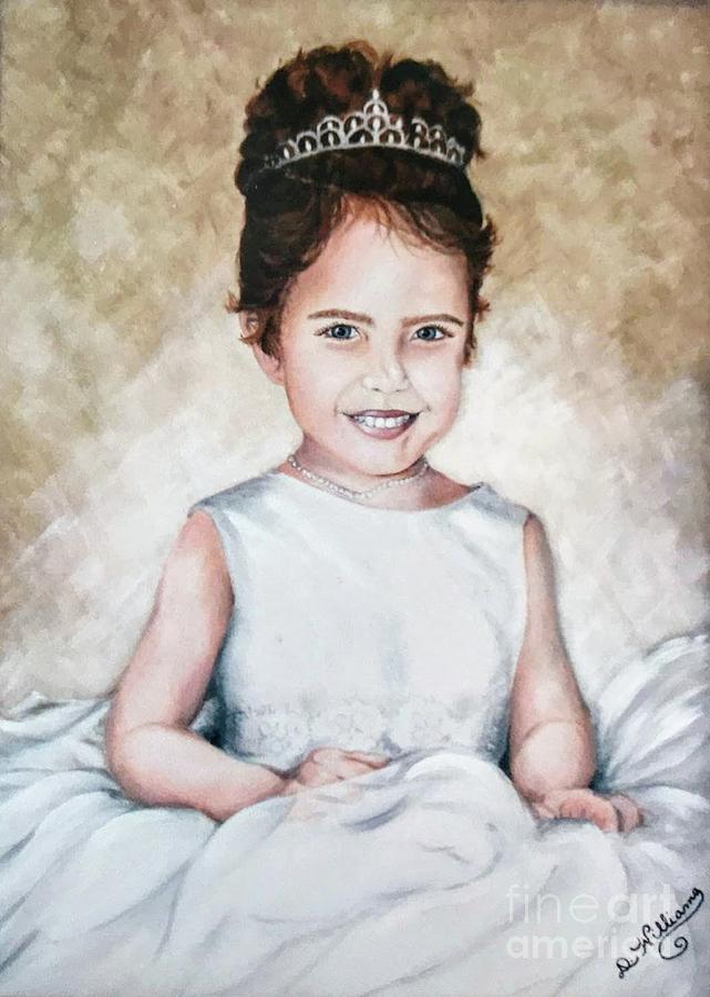 Little Princess Painting by Deborah Williams
