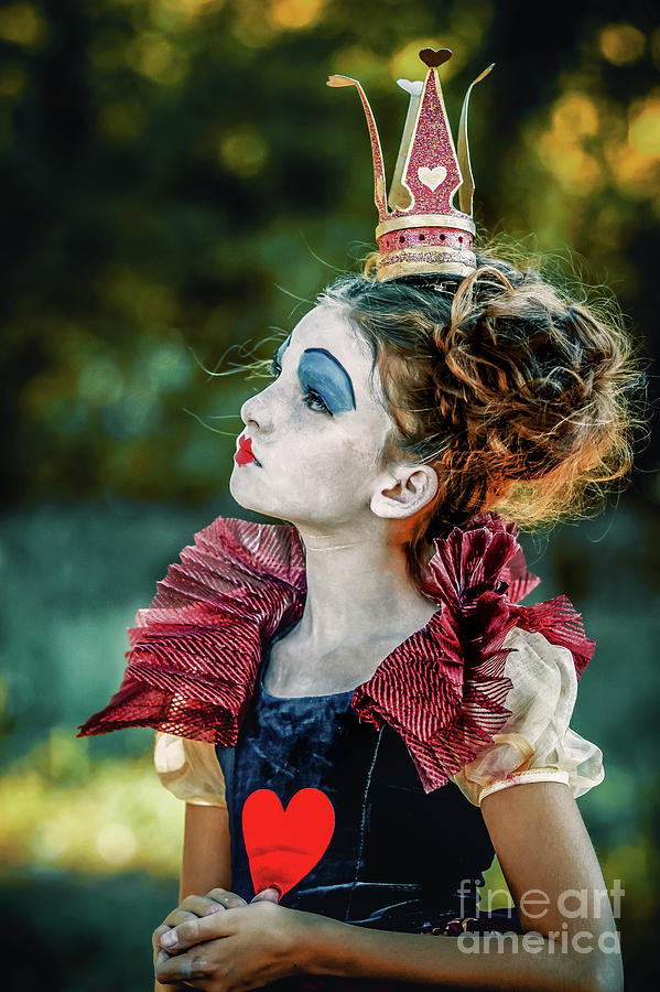 Little princess of hearts Alice in Wonderland Photograph by Dimitar Hristov