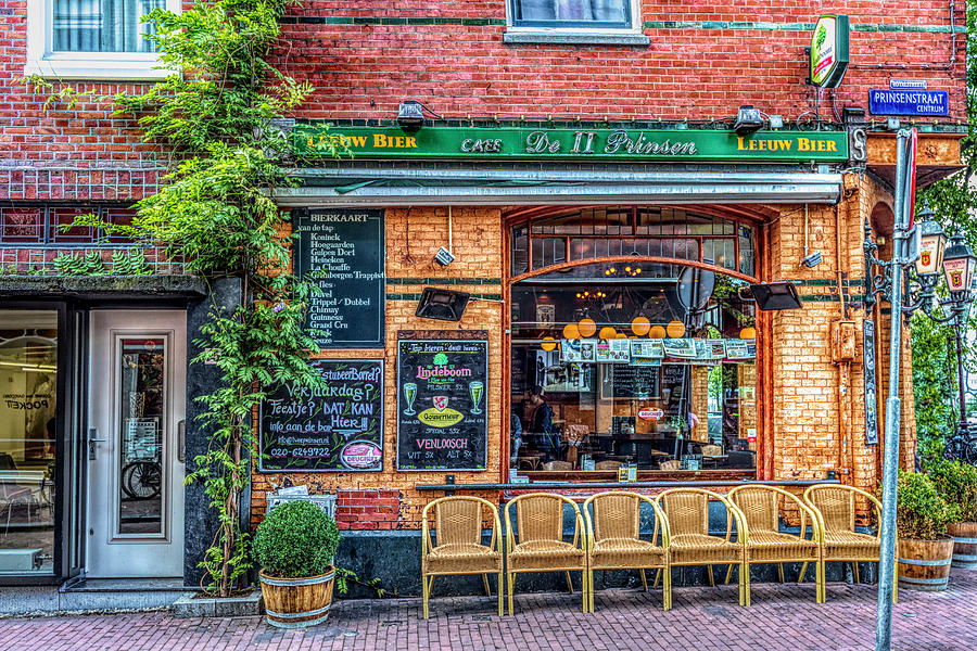 Little Pub Downtown Amsterdam in HDR Detail Photograph by Debra and Dave Vanderlaan