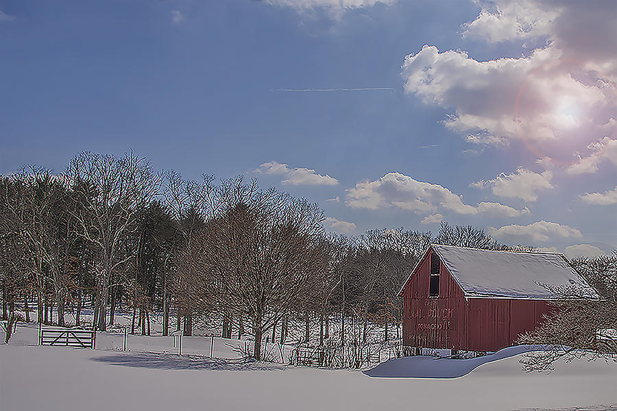 Little Red Barn Photograph by Dave Sandt