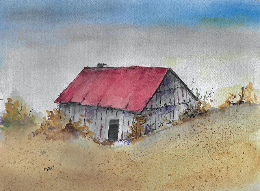 Little Red Barn Painting By David Patrick