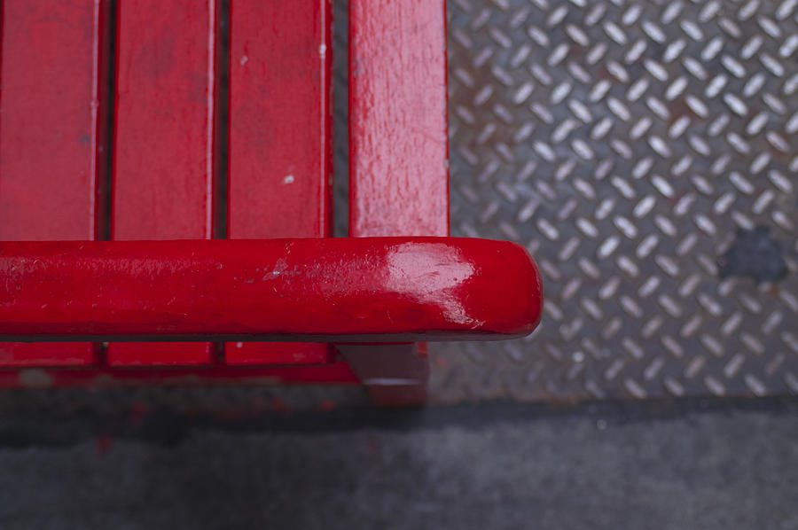Little Red Bench Photograph by Henri Irizarri