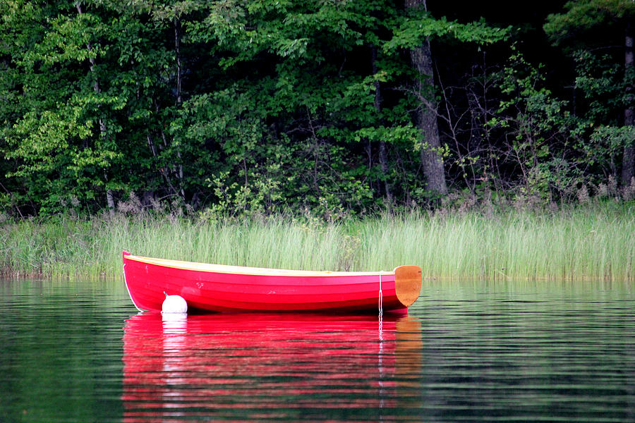 Little Red Boat Photograph by Brook Burling