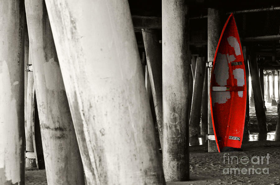 Little Red Boat II Re-edit Photograph by Clayton Bruster