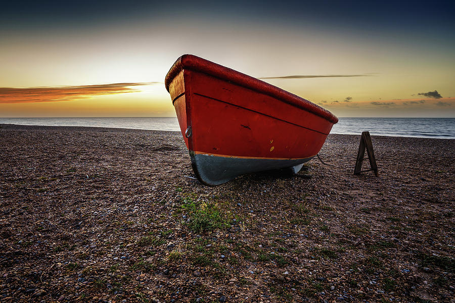 Little Red Boat Photograph by James Billings