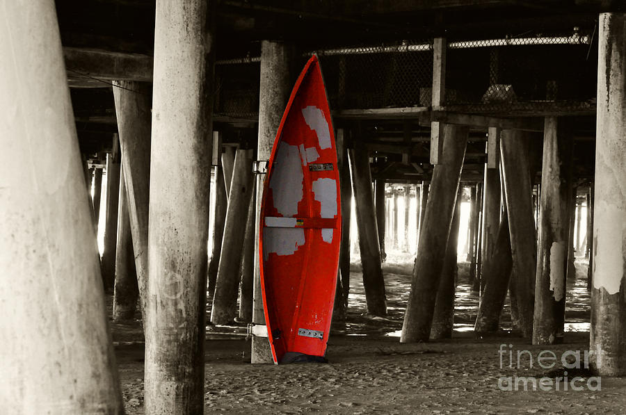Little Red Boat Re-edit Photograph by Clayton Bruster
