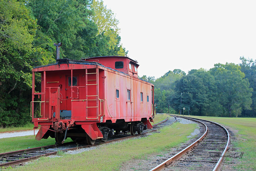 Little Red Caboose Photograph by Suzanne Gaff