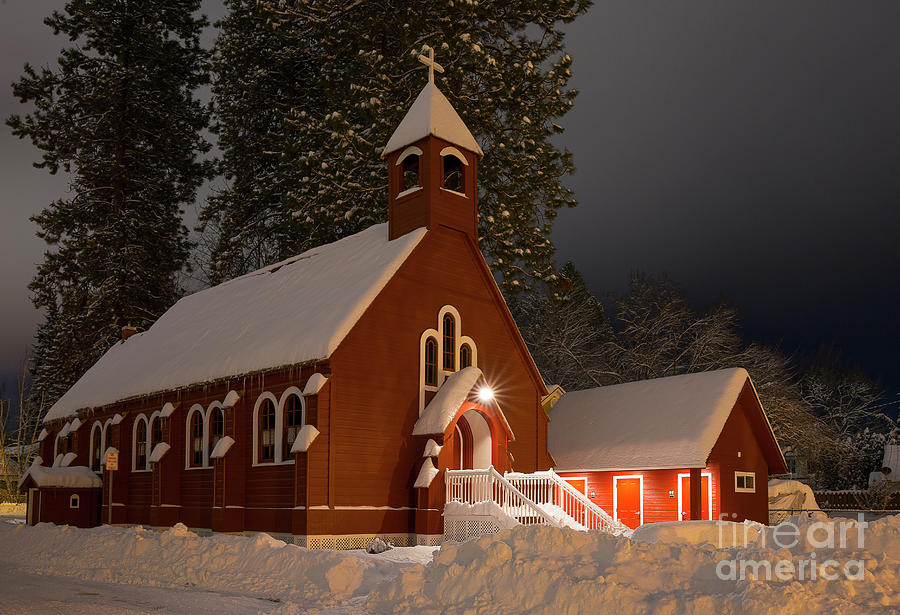 Little Red Church Photograph by Idaho Scenic Images Linda Lantzy